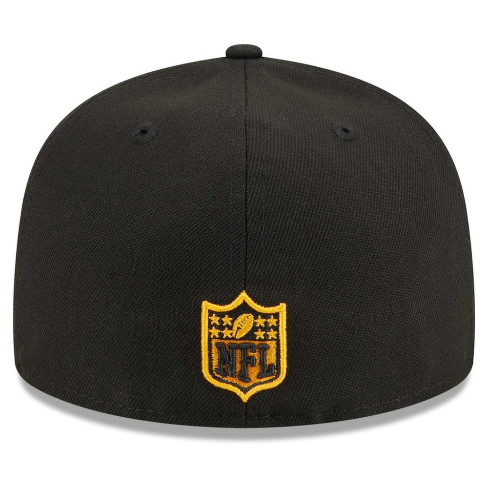 Pittsburgh Steelers New Era Main Patch 59FIFTY Fitted Hat Black - NFL
