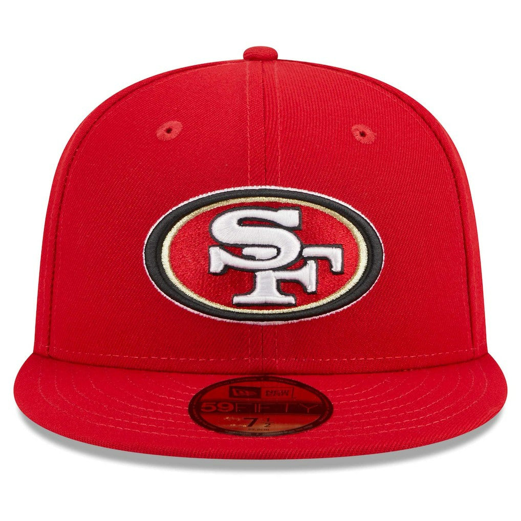 San Francisco 49ers New Era Main Patch 59FIFTY Fitted Hat Scarlet - NFL