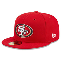 San Francisco 49ers New Era Main Patch 59FIFTY Fitted Hat Scarlet - NFL