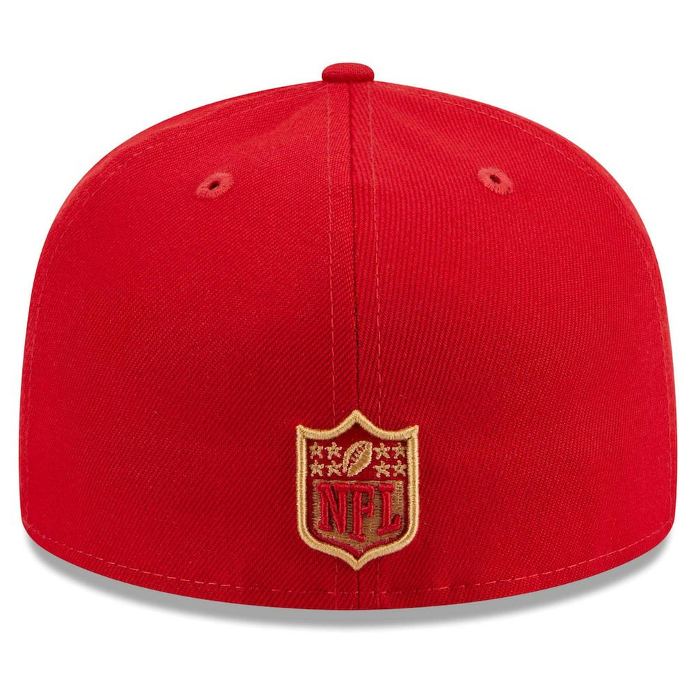 San Francisco 49ers New Era Main Patch 59FIFTY Fitted Hat Scarlet - NFL