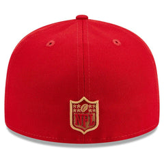 San Francisco 49ers New Era Main Patch 59FIFTY Fitted Hat Scarlet - NFL