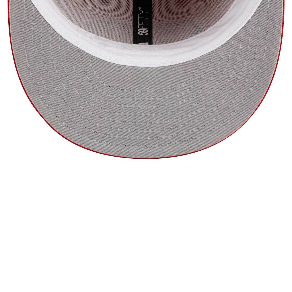 San Francisco 49ers New Era Main Patch 59FIFTY Fitted Hat Scarlet - NFL
