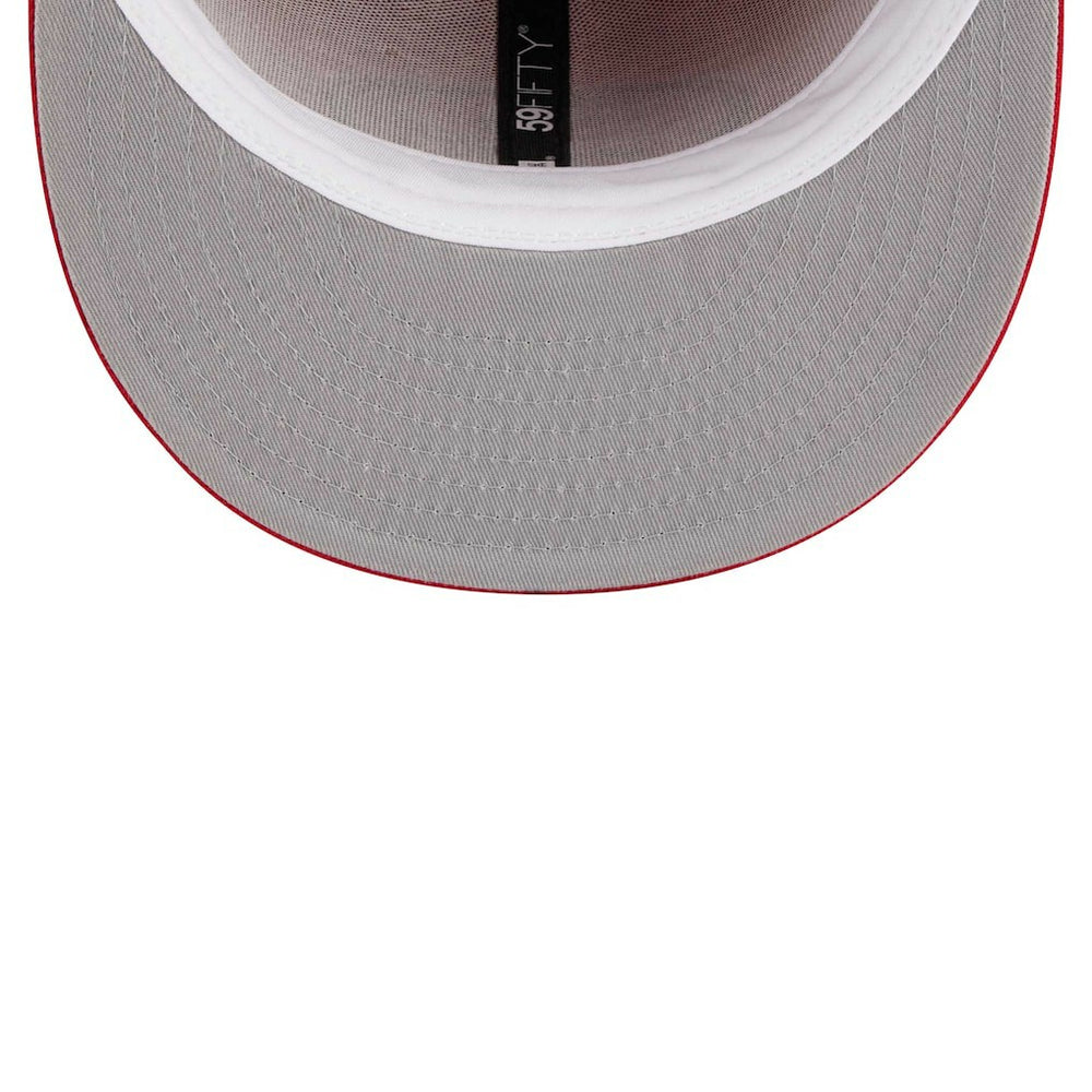 San Francisco 49ers New Era Main Patch 59FIFTY Fitted Hat Scarlet - NFL