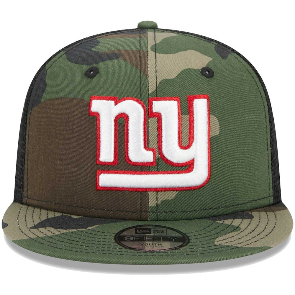 New York Giants New Era Youth Main Trucker 9FIFTY Snapback Hat Camo - NFL
