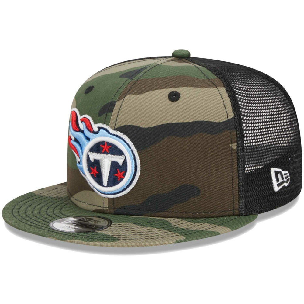 Tennessee Titans New Era Youth Main Trucker 9FIFTY Snapback Hat Camo - NFL