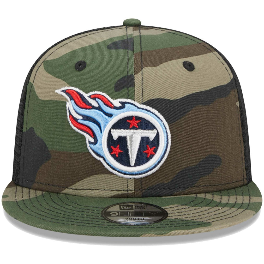 Tennessee Titans New Era Youth Main Trucker 9FIFTY Snapback Hat Camo - NFL