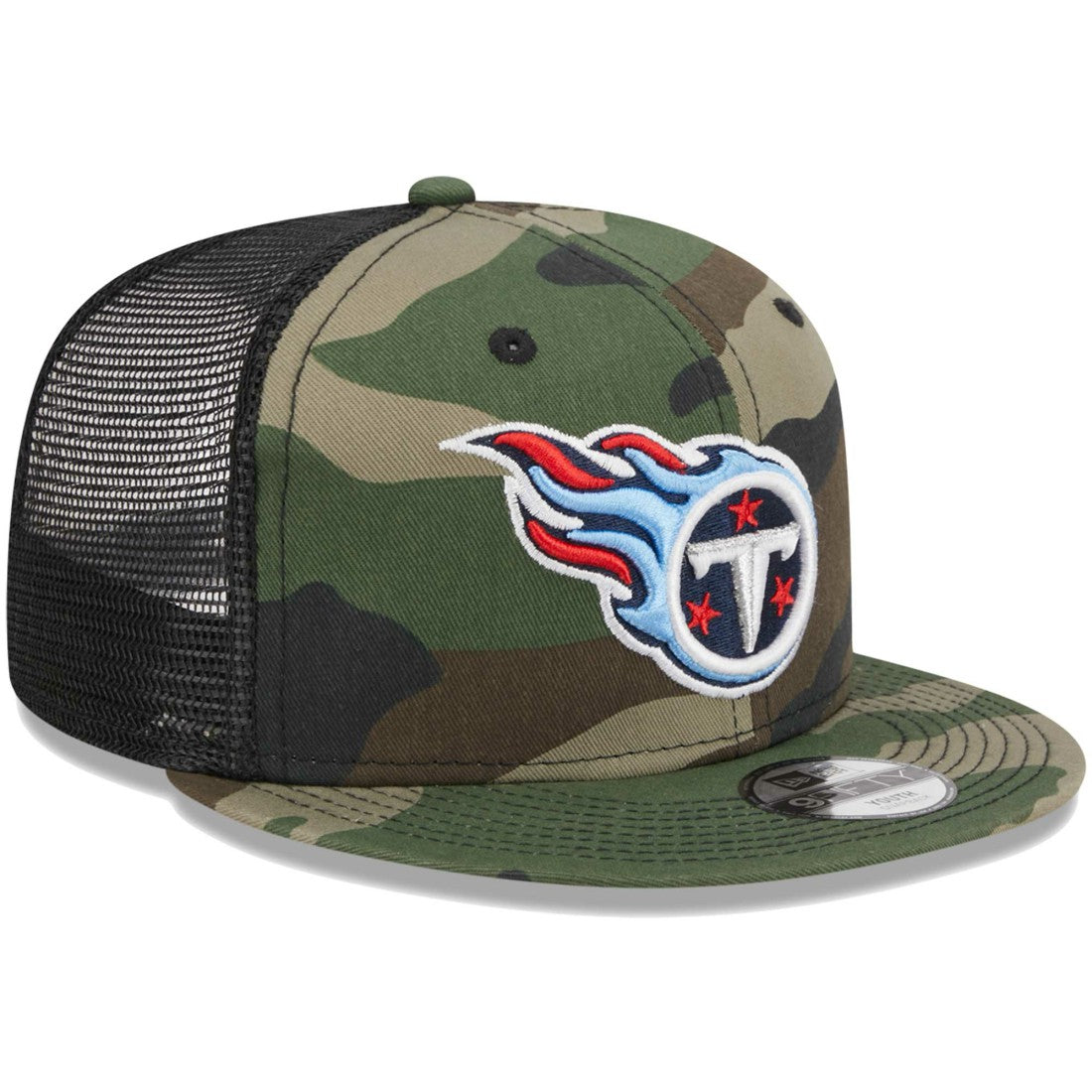 Tennessee Titans New Era Youth Main Trucker 9FIFTY Snapback Hat Camo - NFL