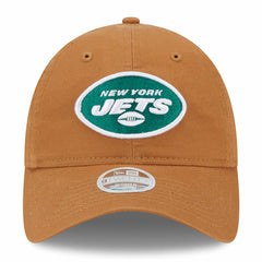 New York Jets New Era Women's Main Core Classic 2.0 9TWENTY Adjustable Hat Brown - NFL