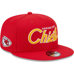 Kansas City Chiefs New Era Main Script 9FIFTY Snapback Hat Red - NFL