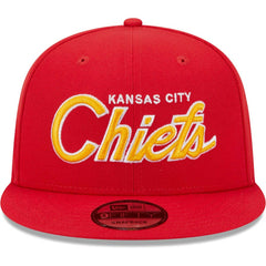 Kansas City Chiefs New Era Main Script 9FIFTY Snapback Hat Red - NFL