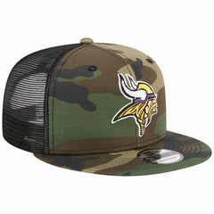 Minnesota Vikings New Era Main Trucker 9FIFTY Snapback Hat Camo - NFL