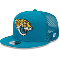 Jacksonville Jaguars New Era Youth Main Trucker 9FIFTY Snapback Hat Teal - NFL