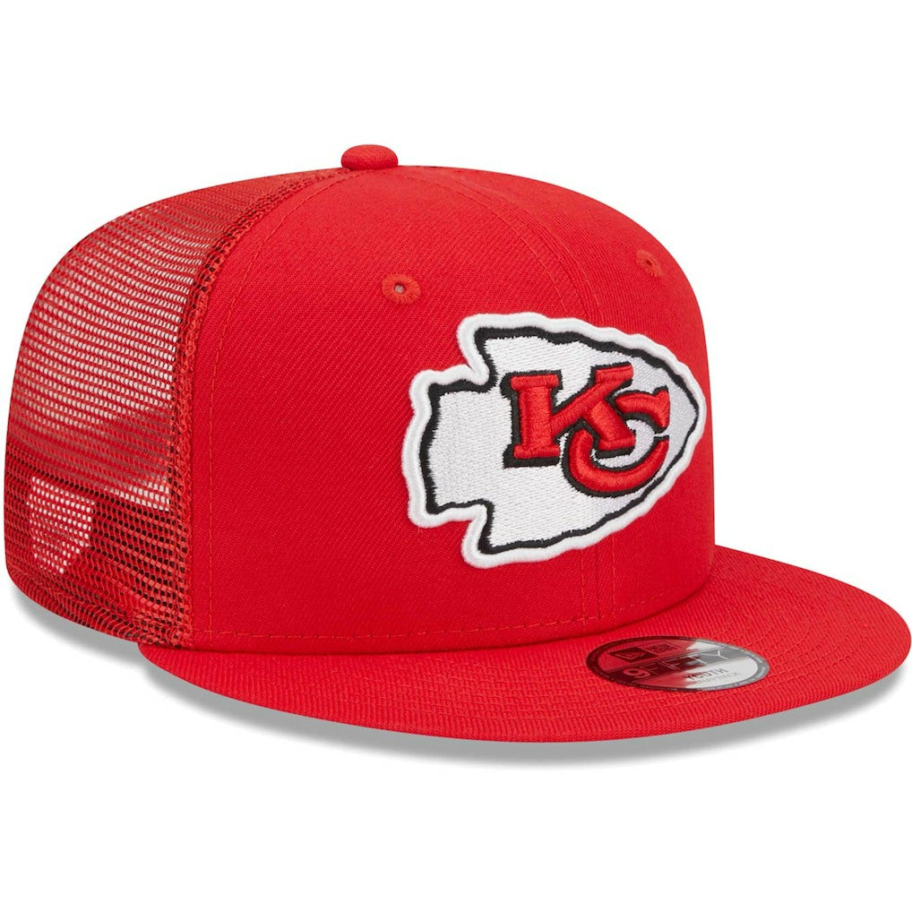 Kansas City Chiefs New Era Youth Main Trucker 9FIFTY Snapback Hat Red - NFL