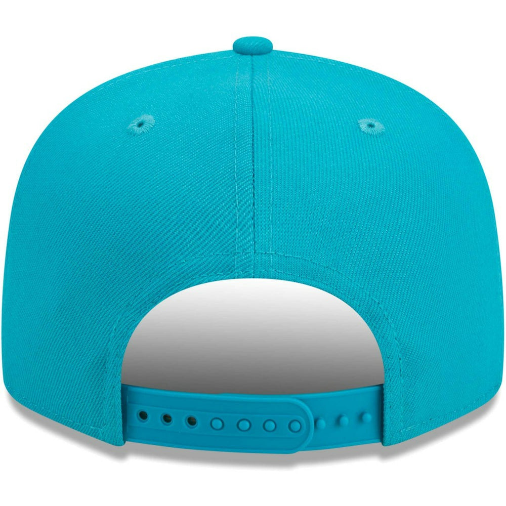 Miami Dolphins New Era Main Script 9FIFTY Snapback Hat Aqua - NFL