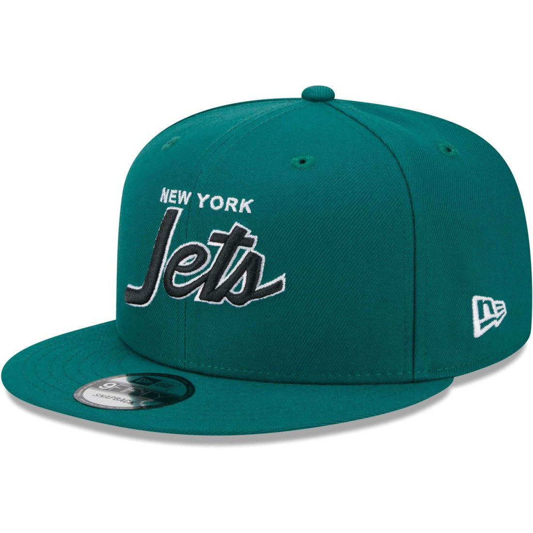 New York Jets New Era Main Script 9FIFTY Snapback Hat Green - NFL