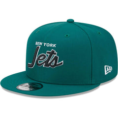 New York Jets New Era Main Script 9FIFTY Snapback Hat Green - NFL