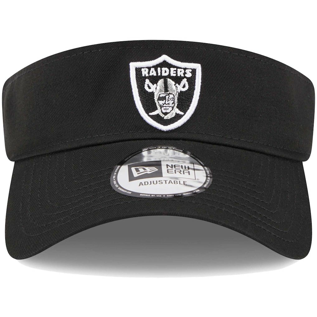 Las Vegas Raiders New Era Main Adjustable Visor Black - NFL