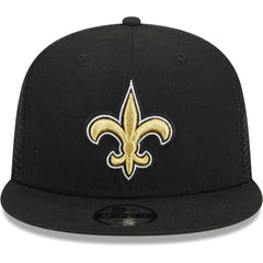 New Orleans Saints New Era Youth Main Trucker 9FIFTY Snapback Hat Black - NFL