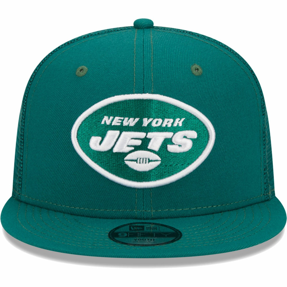 New York Jets New Era Youth Main Trucker 9FIFTY Snapback Hat Green - NFL