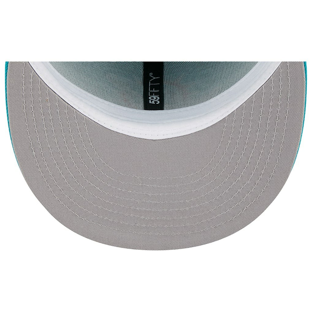 Miami Dolphins New Era Main 59FIFTY Fitted Hat Aqua - NFL