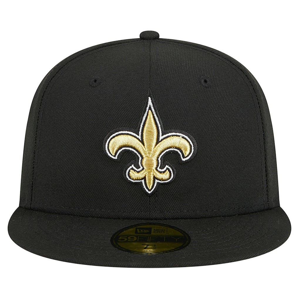 New Orleans Saints New Era Main 59FIFTY Fitted Hat Black - NFL