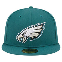 Philadelphia Eagles New Era Main 59FIFTY Fitted Hat Midnight Green - NFL