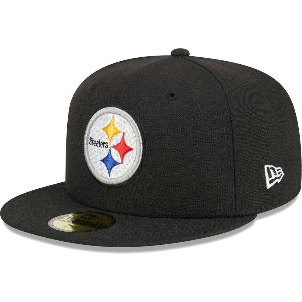 Pittsburgh Steelers New Era Main 59FIFTY Fitted Hat Black - NFL