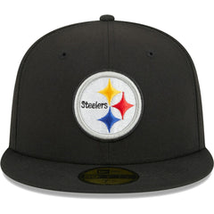 Pittsburgh Steelers New Era Main 59FIFTY Fitted Hat Black - NFL