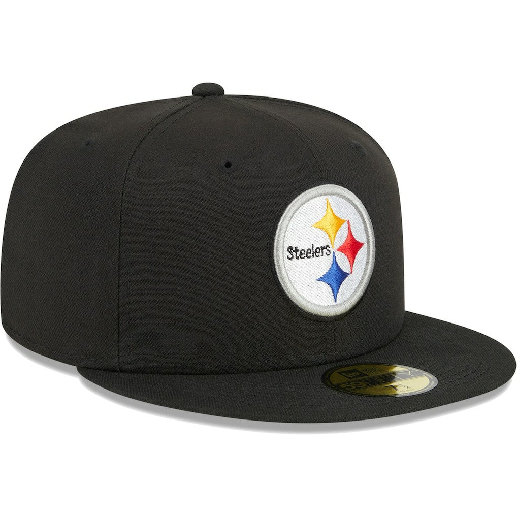 Pittsburgh Steelers New Era Main 59FIFTY Fitted Hat Black - NFL