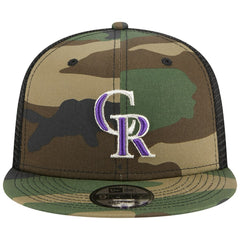 Colorado Rockies New Era Woodland Camo Trucker 9FIFTY Snapback Hat Near Me