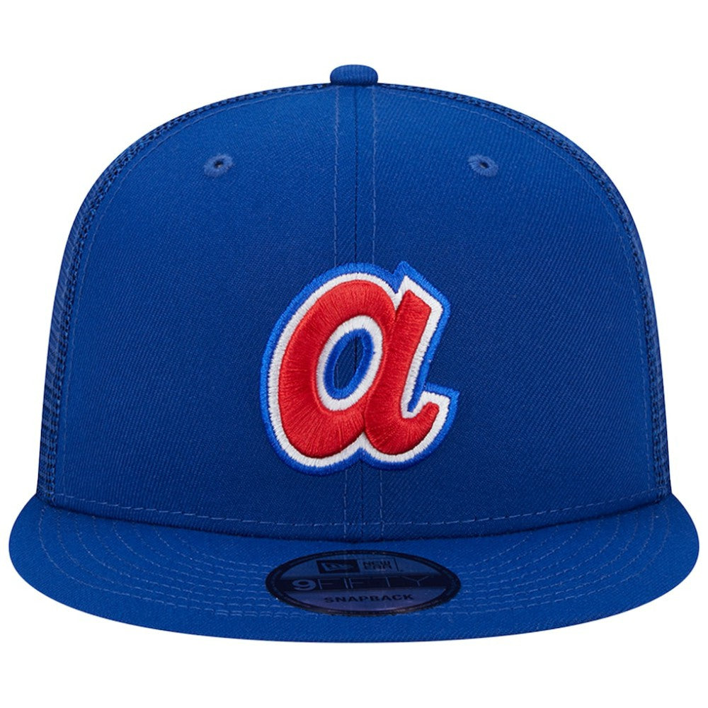 Atlanta Braves New Era Cooperstown Collection Team Color Trucker 9FIFTY Snapback Hat discount