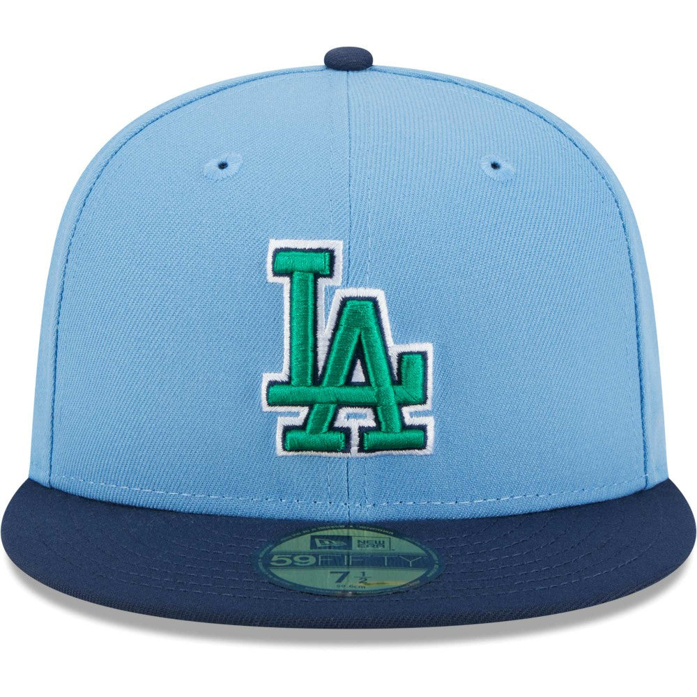 Los Angeles Dodgers New Era Green Undervisor 59FIFTY Fitted Hat Clearance