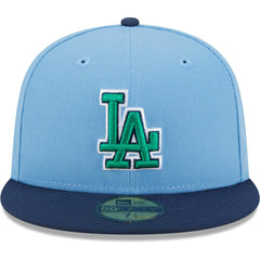 Los Angeles Dodgers New Era Green Undervisor 59FIFTY Fitted Hat Clearance