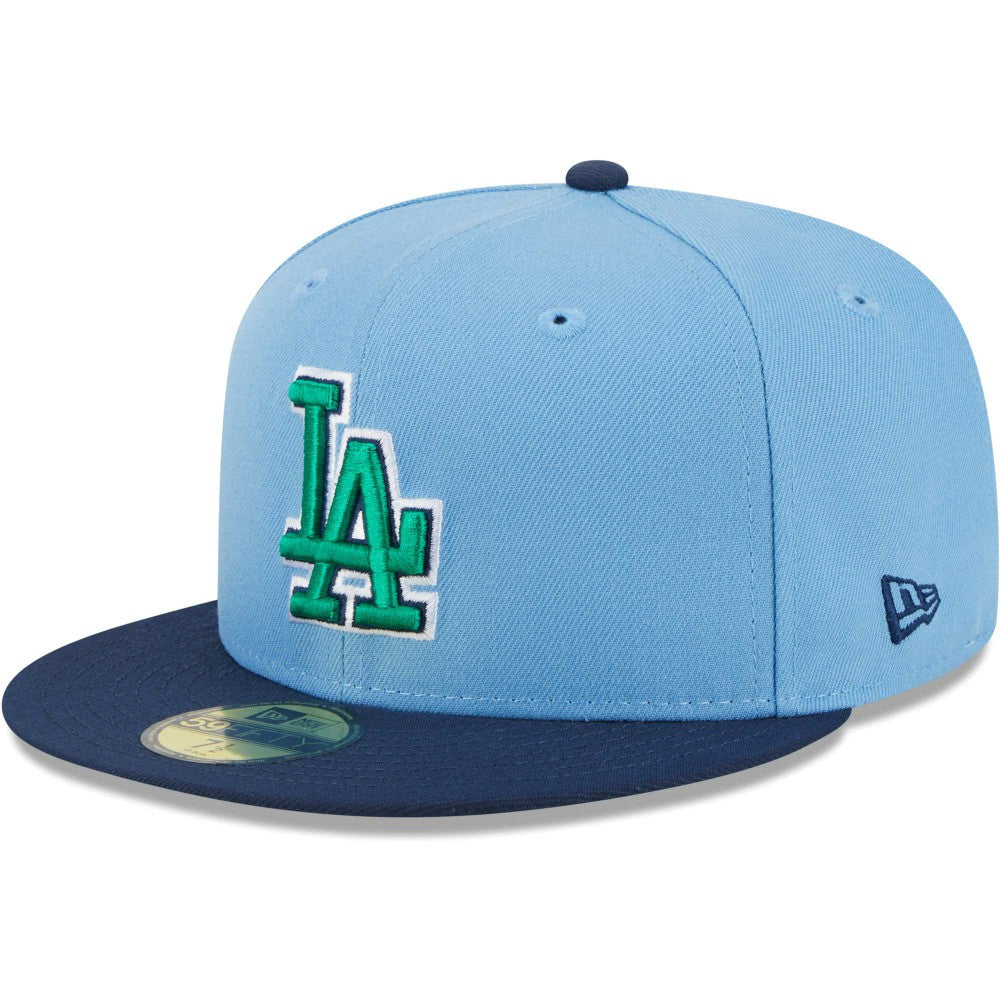Los Angeles Dodgers New Era Green Undervisor 59FIFTY Fitted Hat Clearance