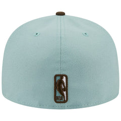 New Era - Philadelphia 76ers Two-Tone 59FIFTY Fitted Hat - Light Blue/Brown