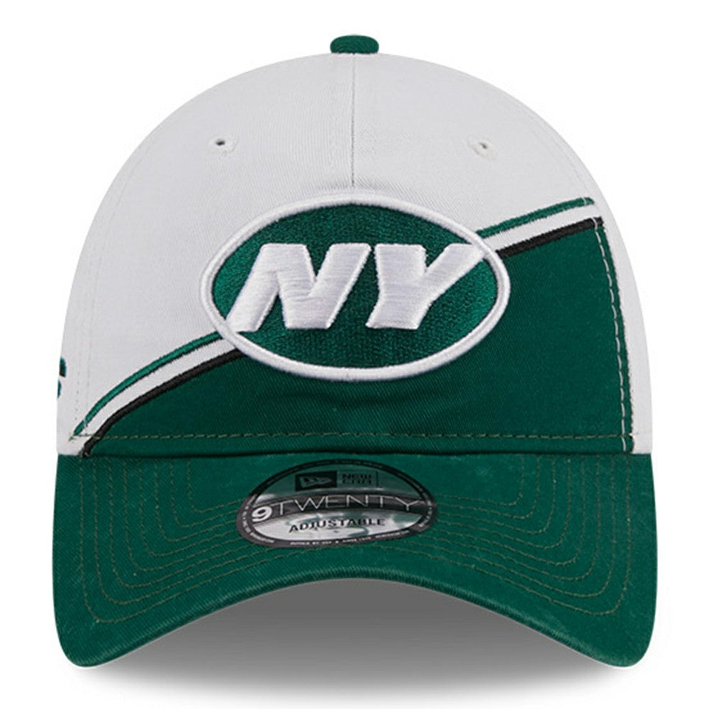 New York Jets New Era 2023 Sideline 9TWENTY Adjustable Hat White/Green - NFL