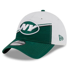 New York Jets New Era 2023 Sideline 9TWENTY Adjustable Hat White/Green - NFL