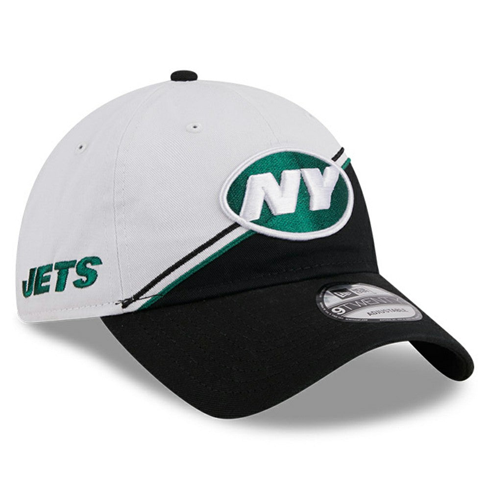 New York Jets New Era 2023 Sideline 9TWENTY Adjustable Hat White/Black - NFL