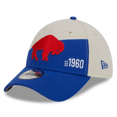 Buffalo Bills New Era 2023 Sideline Historic 39THIRTY Flex Hat Cream/Royal - NFL