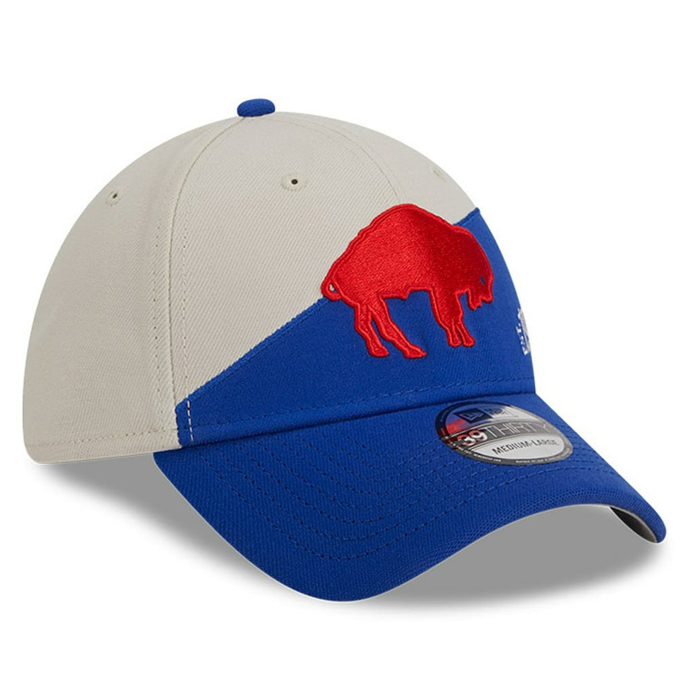 Buffalo Bills New Era 2023 Sideline Historic 39THIRTY Flex Hat Cream/Royal - NFL