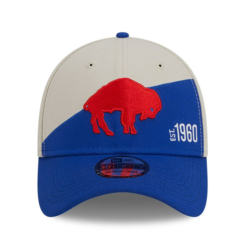 Buffalo Bills New Era 2023 Sideline Historic 39THIRTY Flex Hat Cream/Royal - NFL