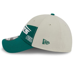New York Jets New Era 2023 Sideline Historic 39THIRTY Flex Hat Cream/Kelly Green - NFL