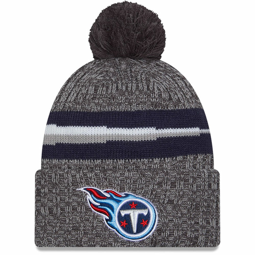 Tennessee Titans New Era 2023 Sideline Sport Cuffed Pom Knit Hat Gray - NFL