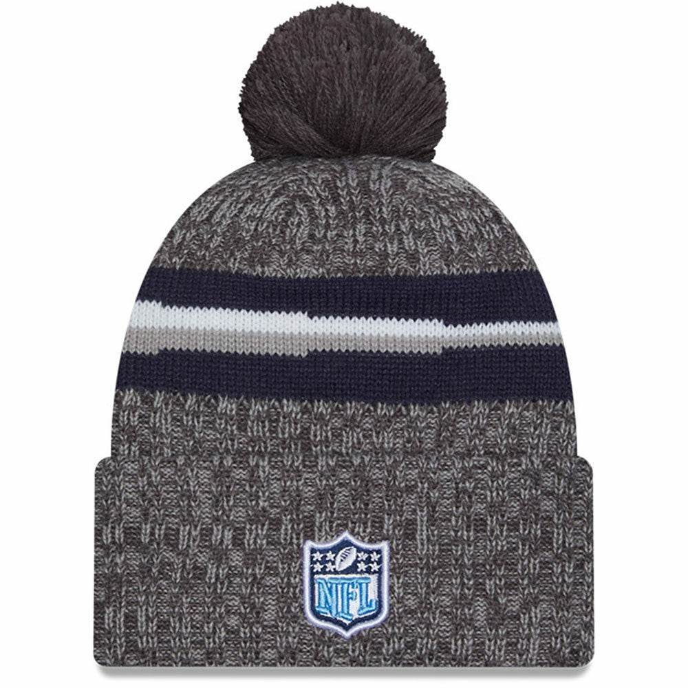 Tennessee Titans New Era 2023 Sideline Sport Cuffed Pom Knit Hat Gray - NFL