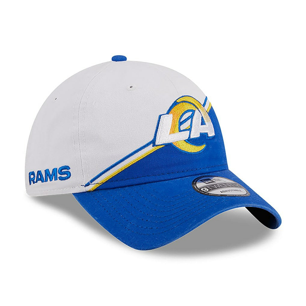 Los Angeles Rams New Era Youth 2023 Sideline 9TWENTY Adjustable Hat White/Royal - NFL