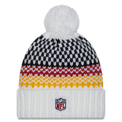 Arizona Cardinals New Era Women's 2023 Sideline Cuffed Knit Hat with Pom White - NFL