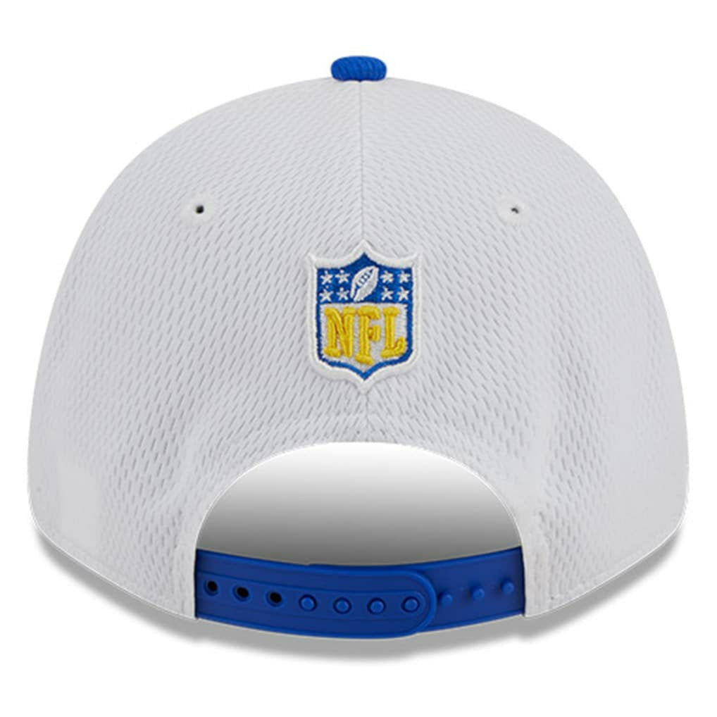 Los Angeles Rams New Era 2023 Sideline 9FORTY Adjustable Hat White/Royal - NFL