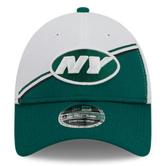 New York Jets New Era 2023 Sideline 9FORTY Adjustable Hat White/Green - NFL
