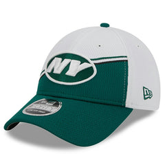 New York Jets New Era 2023 Sideline 9FORTY Adjustable Hat White/Green - NFL