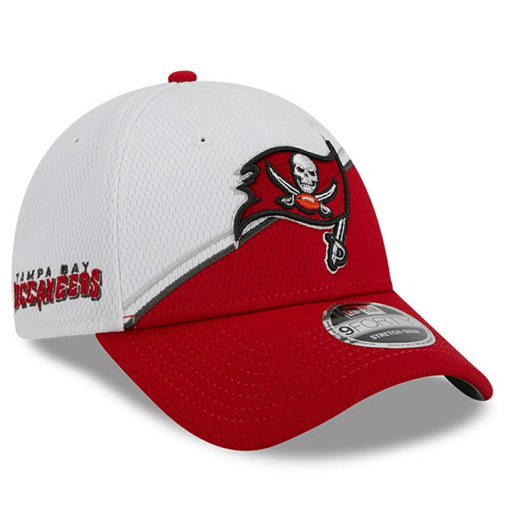 Tampa Bay Buccaneers New Era 2023 Sideline 9FORTY Adjustable Hat White/Red - NFL